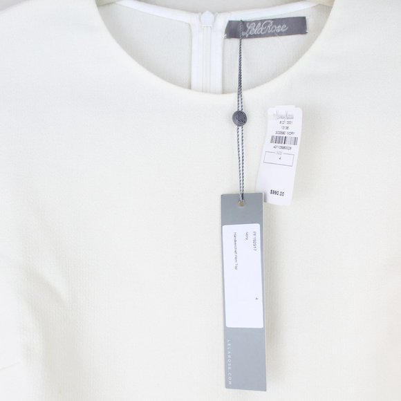 NWT Lela Rose Crepe Handkerchief Hem Top - Picture 5 of 14